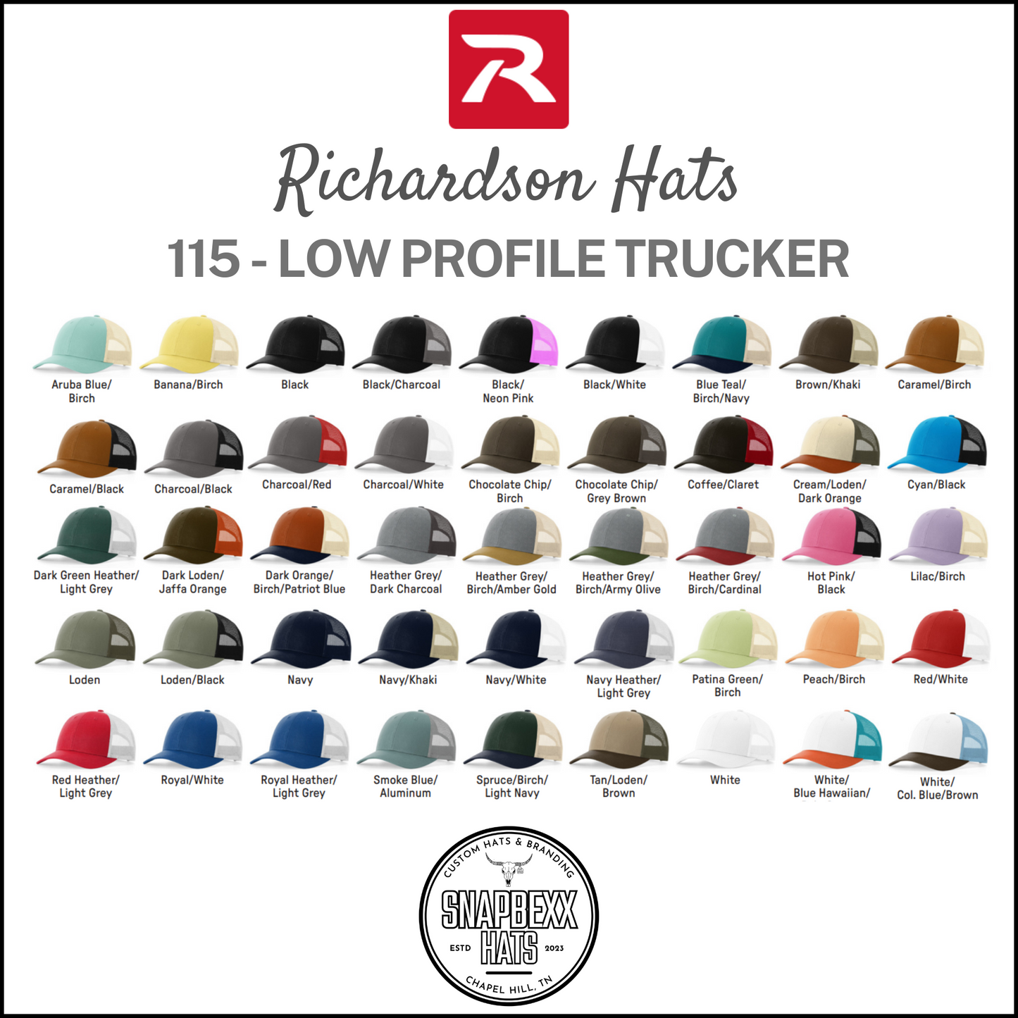 Richardson 115 - Low Profile Trucker