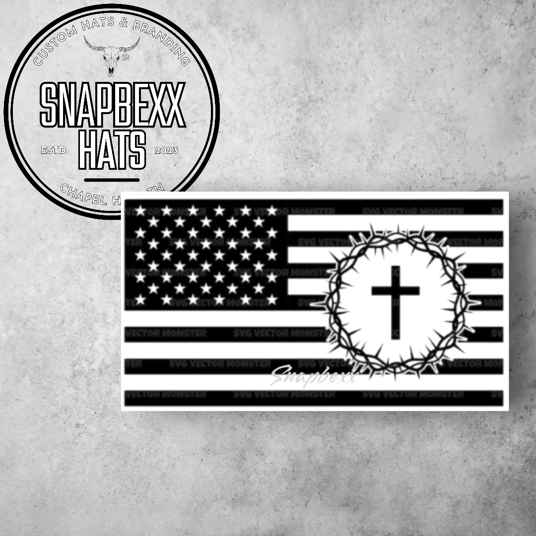 American Flag + Cross