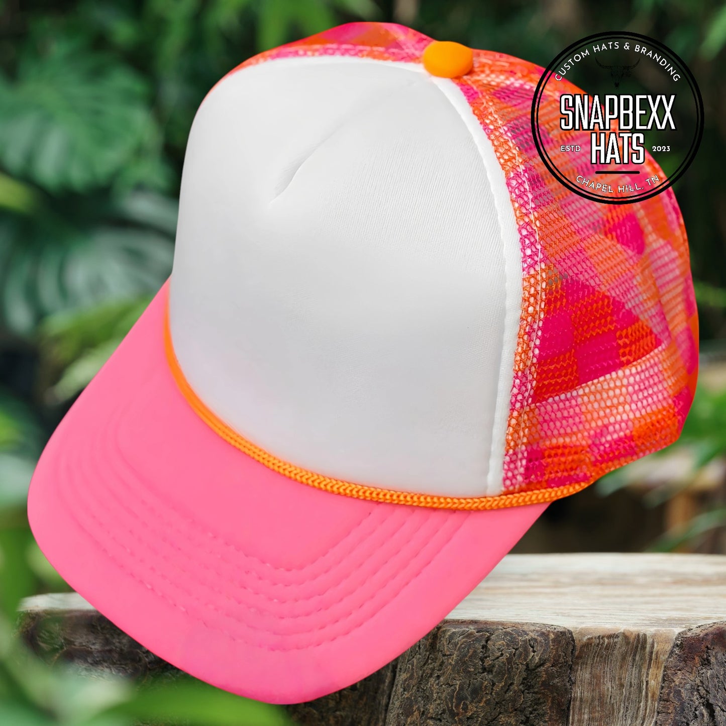 Pattern Mesh Foam Trucker Hat