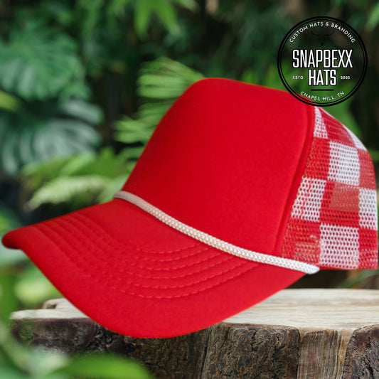 Pattern Mesh Foam Trucker Hat