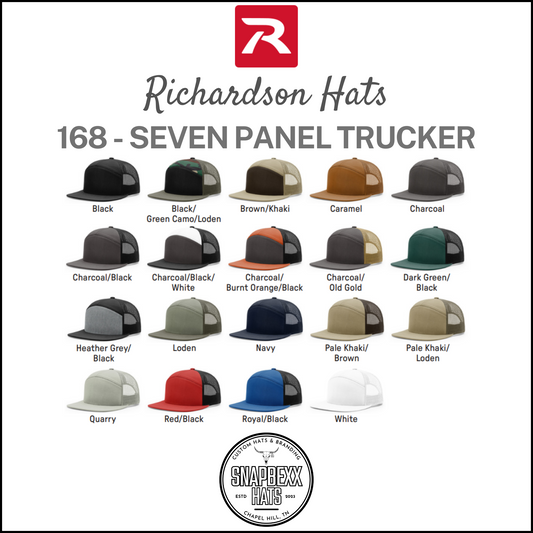 Richardson 168 - Seven Panel Trucker
