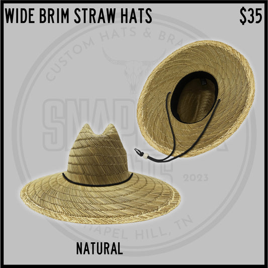 Wide Brim Straw Hats
