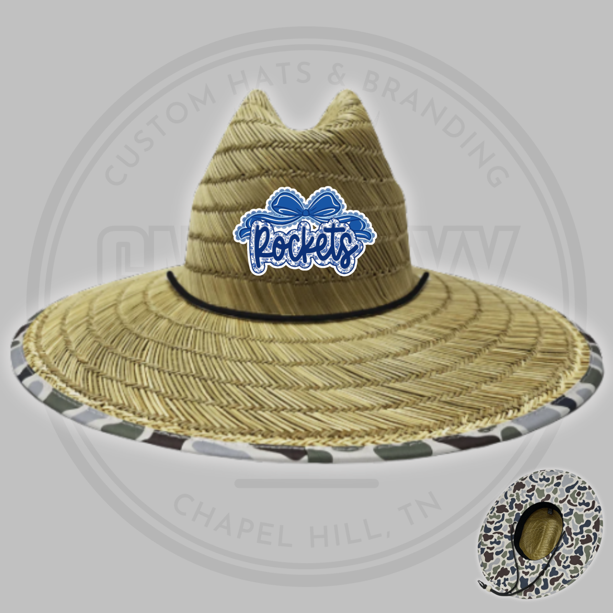 Rockets Floral | Straw Hat