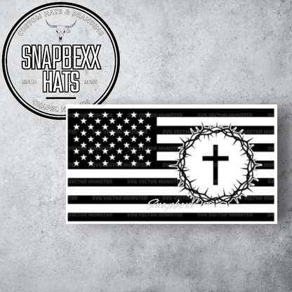 American Flag + Cross