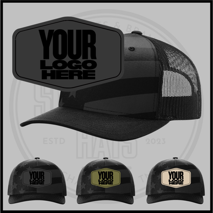 Patriotic Black Tonal Hat