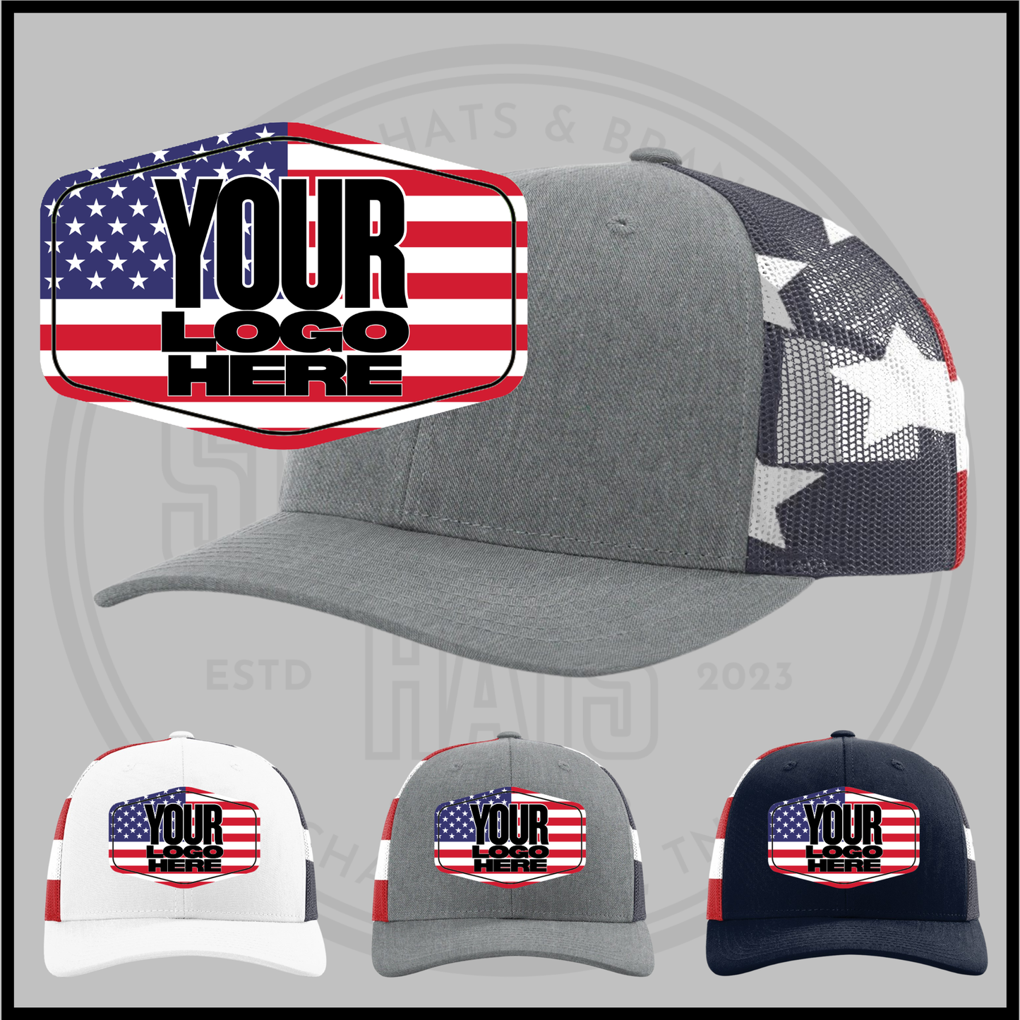 Patriotic Stars + Stripes Hat