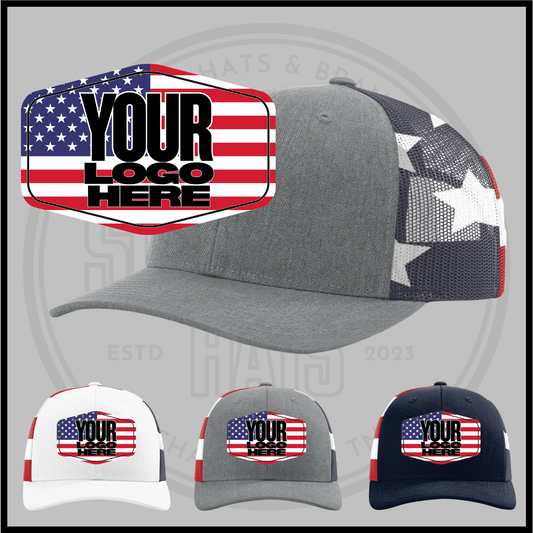 Patriotic Stars + Stripes Hat
