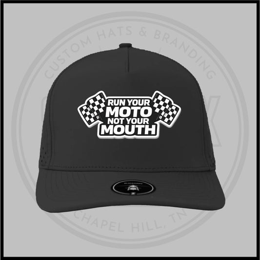 Run Your Moto Not Your Mouth | Die Cut
