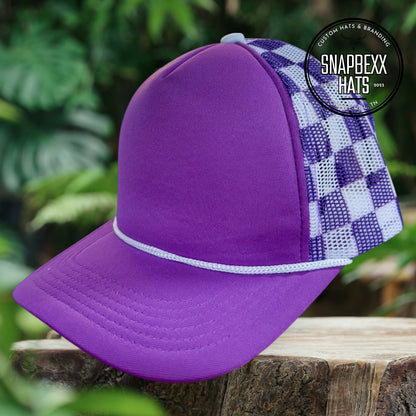 Pattern Mesh Foam Trucker Hat