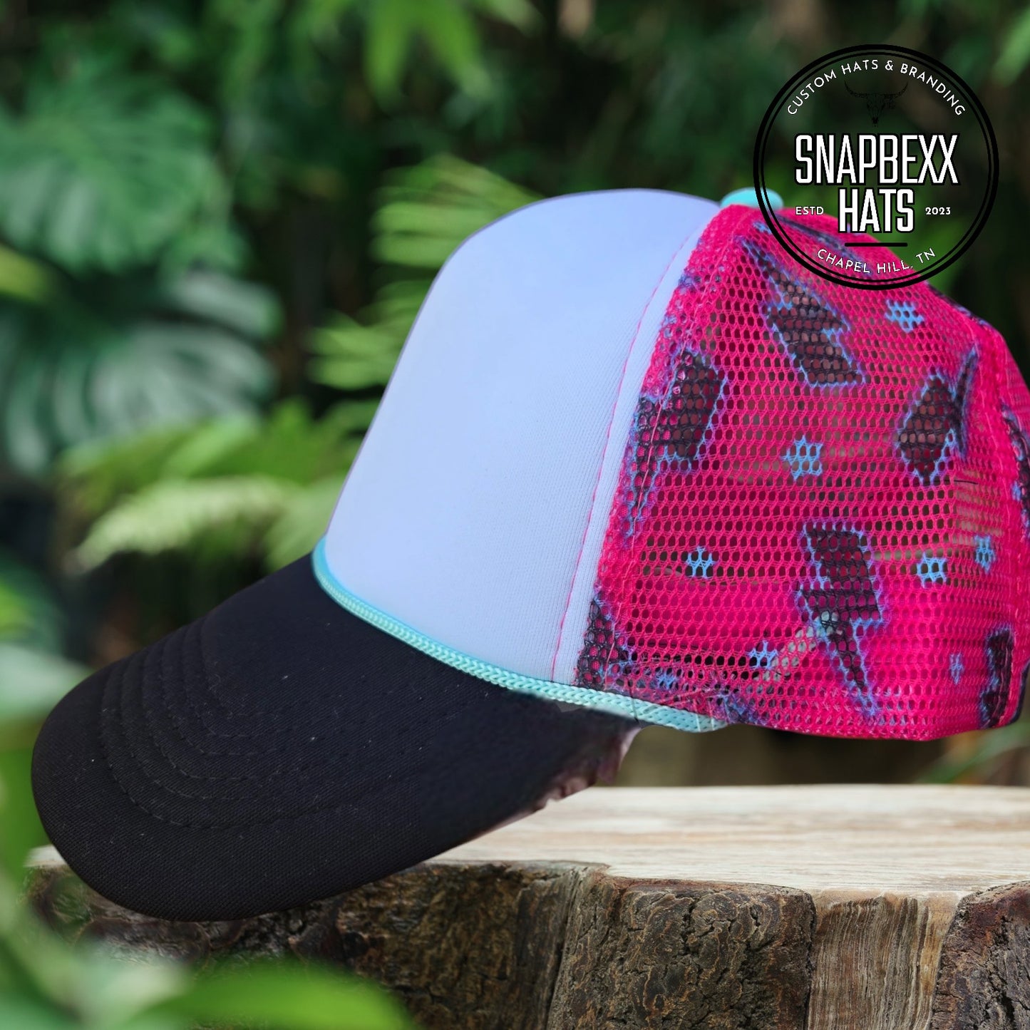 Pattern Mesh Foam Trucker Hat