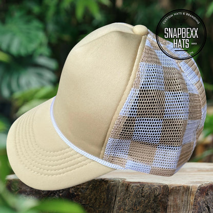 Pattern Mesh Foam Trucker Hat