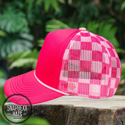 Pattern Mesh Foam Trucker Hat