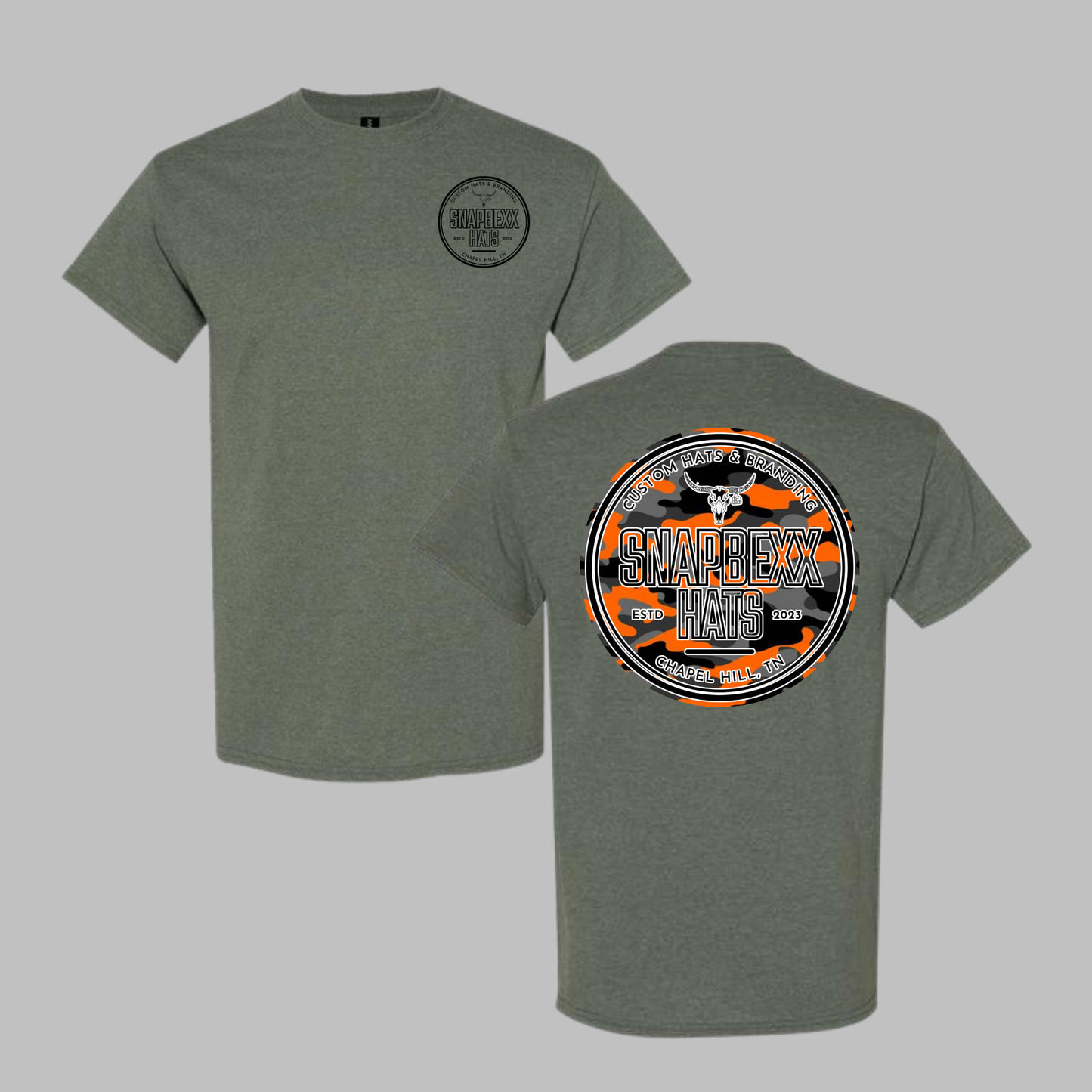 Snapbexx Orange Duck Camo Shirt