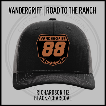 Vandergriff Richardson 112 snapback cap, black/charcoal with embroidered 88 front patch