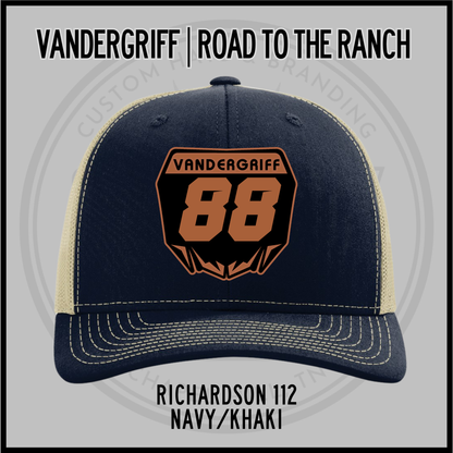 Vandergriff Richardson 112 snapback cap, navy/khaki with embroidered 88 front patch